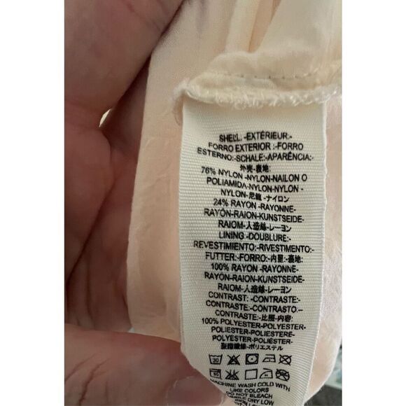 Free People Cream Half Sleeve Lace Mini Dress With Open Back - Picture 6 of 6